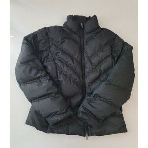 Patagonia Women's Upside of Down Jacket Size Small Black Goose Puffer